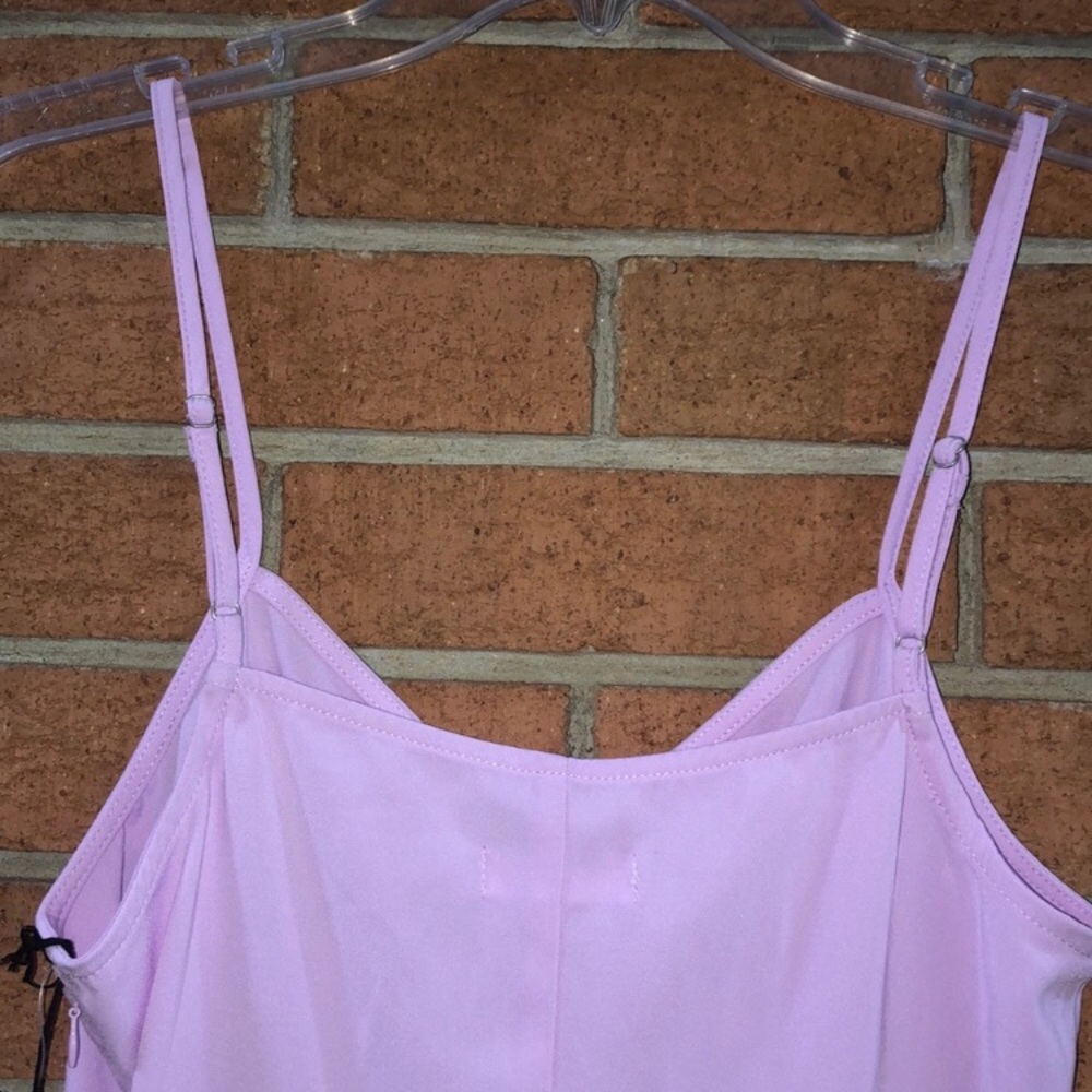 💜LEITH💜NWT LAVENDER FAUX WRAP CAMISOLE💜 - Picture 5 of 8